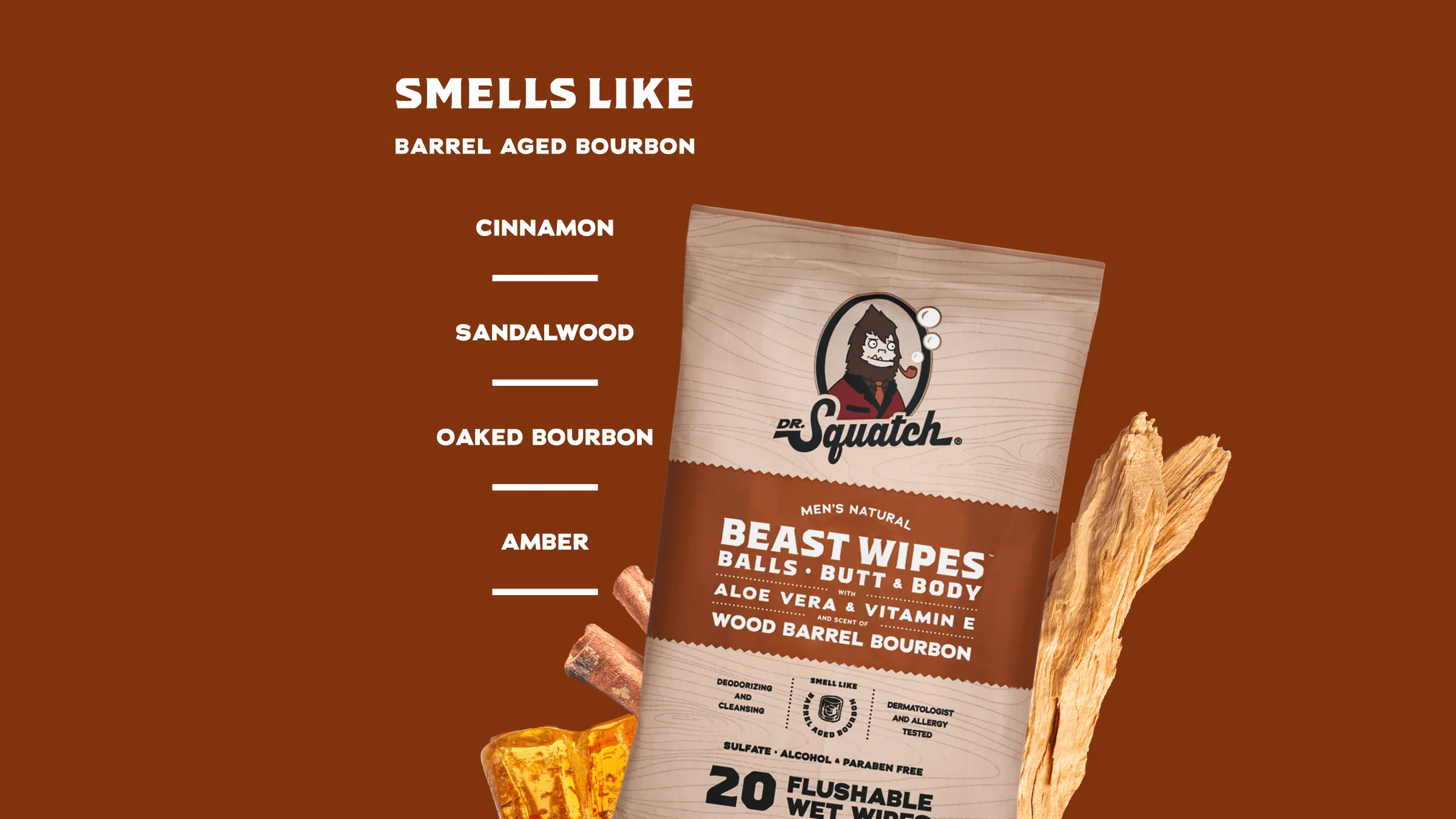 Wood Barrel Bourbon Wipes - Image 3